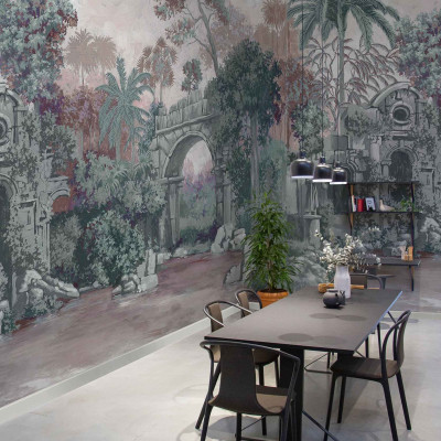 Tapet lavabil cu design tropical