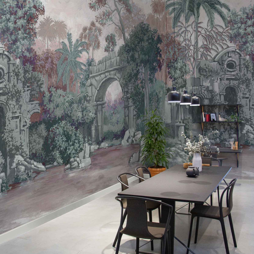 Tapet lavabil cu design tropical
