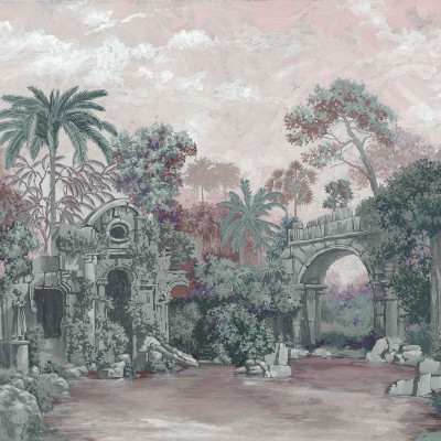 Tapet lavabil cu design tropical