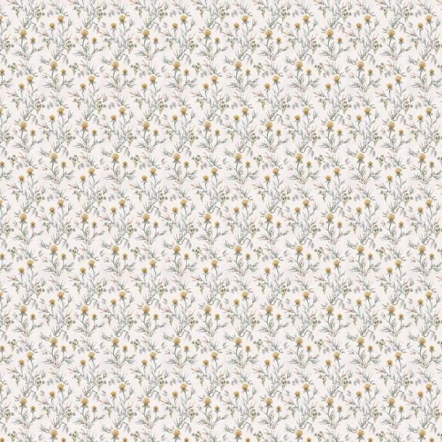 Tapet floral cu model delicat într-un dormitor luminos
