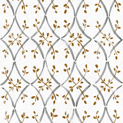 Tapet lavabil cu design geometric, cu motive florale