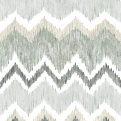 Tapet lavabil cu model geometric, in nuante de gri, verde si alb