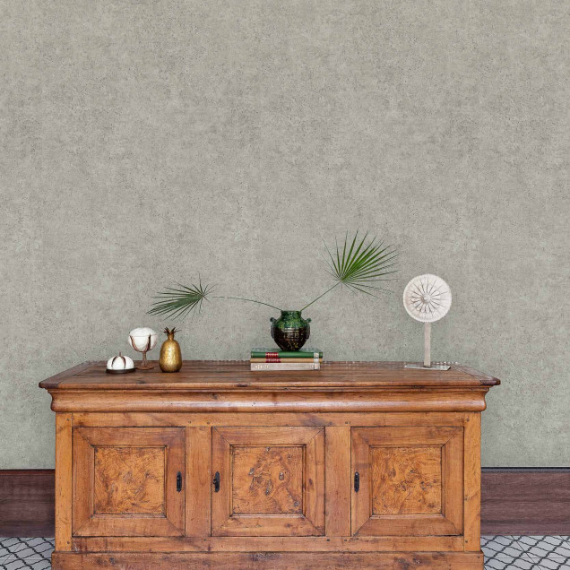Tapet lavabil cu textura de beton in nuanta de Taupe
