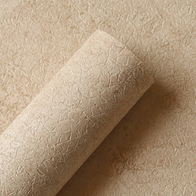 Tapet lavabil Riz Single, Ocre, cu textura fina si design modern.