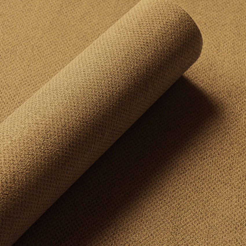 Tapet lavabil, nuanta ocre, cu aspect texturat.