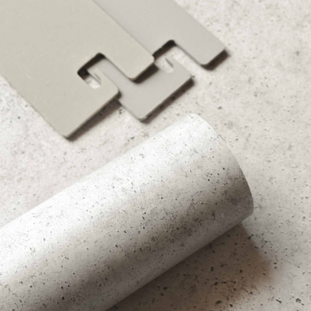 Rulou de tapet Ciment Single, Taupe II, Palette, Coordonne cu textură asemănătoare betonului