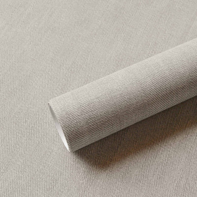 Tapet lavabil cu aspect textil, Sergé Single, Taupe II