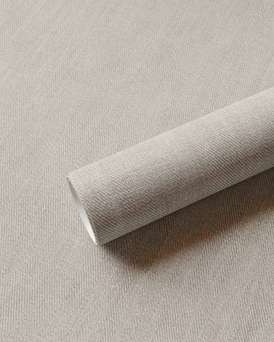 Tapet lavabil cu aspect textil, Sergé Single, Taupe II