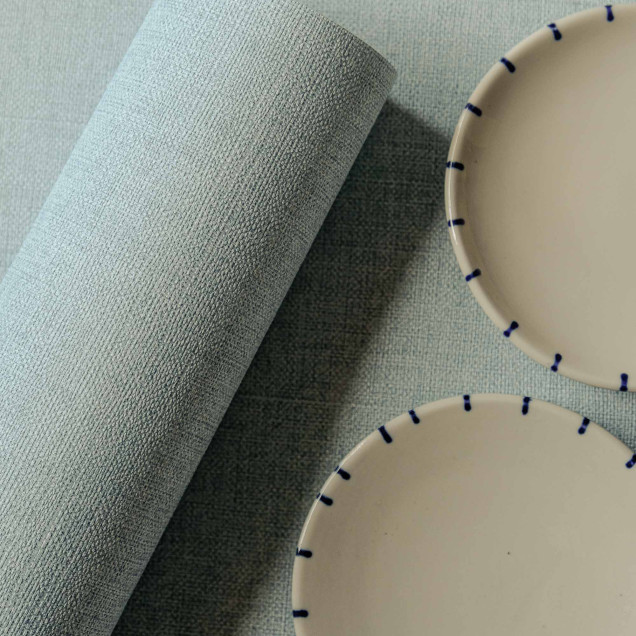 Lin Single, Sauge - Tapet lavabil cu design texturat