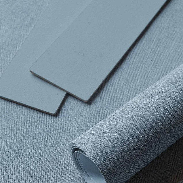 Rolă de tapet Sergé Single Outremer cu finisaj textil