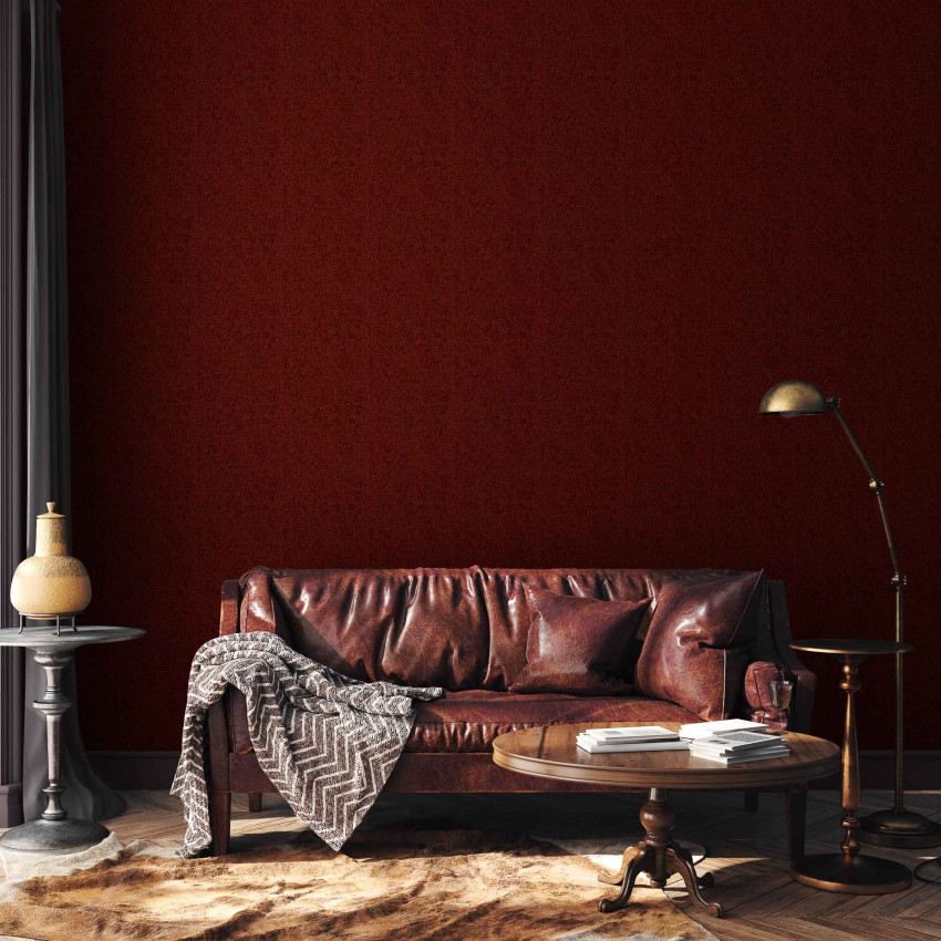 Tapet  roșu  texturat  cu  un  design  elegant,  ideal  pentru  living  sau  dormitor
