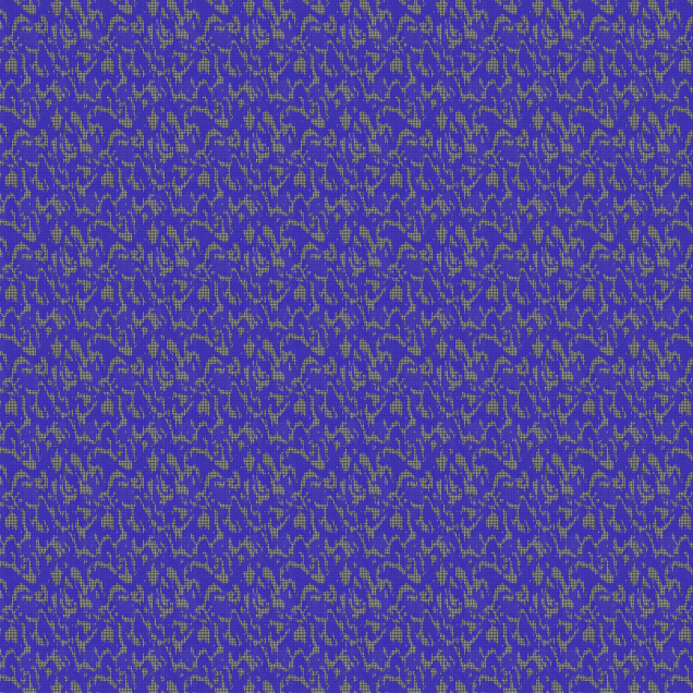 Tapet lavabil Moire Screen, cu un design geometric in nuante de albastru si galben