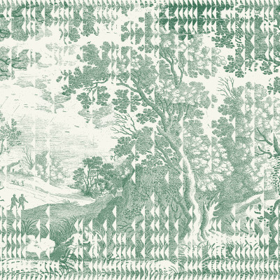 Patch Landscape, Verde  in interior