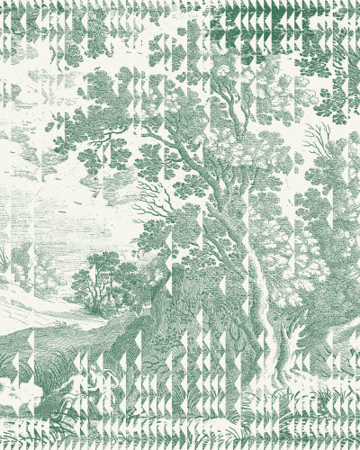 Patch Landscape, Verde  in interior