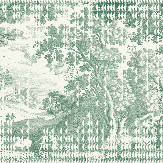 Patch Landscape, Verde  in interior