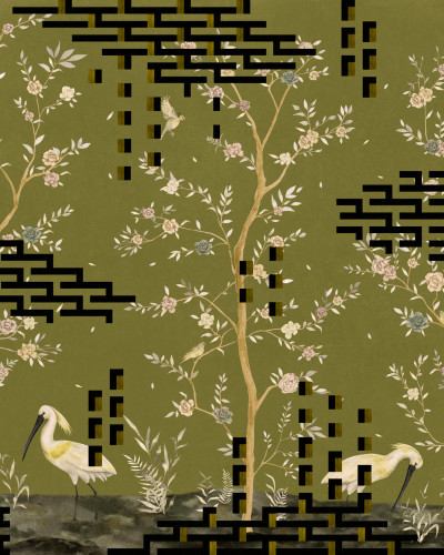 Tetris Chinoiseries, Green, TresTintas