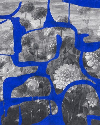 Prehistoric Flowers, Blue, TresTintas