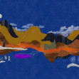 Landscape Collage, Blue, TresTintas