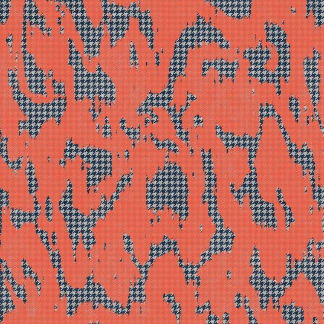 Tapet lavabil Moire Screen - Coral