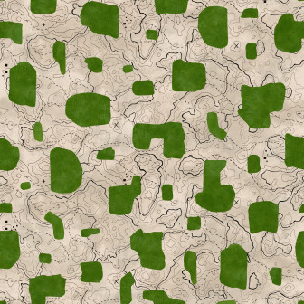 Tapet lavabil Map Xylography, Green, TresTintas 5mp / rola
