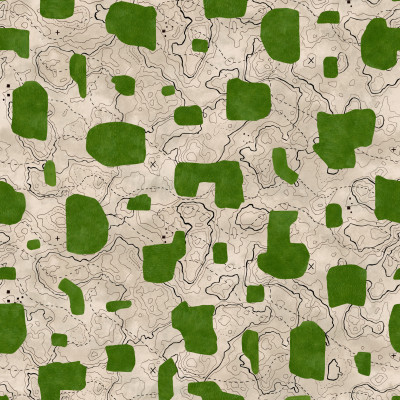 Map Xylography, Green, TresTintas 5mp / rola
