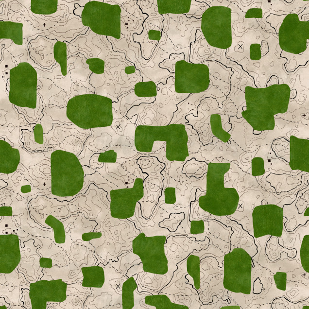 Tapet lavabil cu design modern, abstract, cu forme geometrice verzi pe un fundal alb crem.