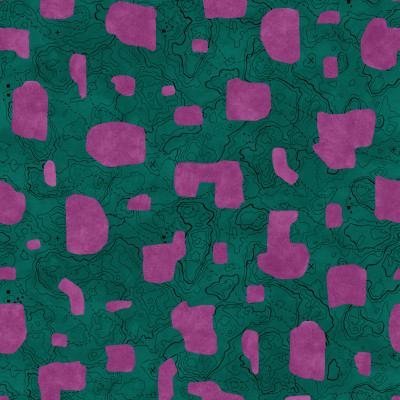 Map Xylography, Fuchsia, TresTintas 5mp / rola