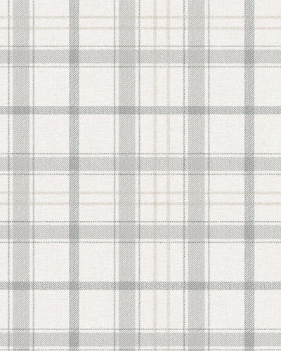 Tapet lavabil Check 11,5, Mármor, cu design in carouri gri pe fond alb