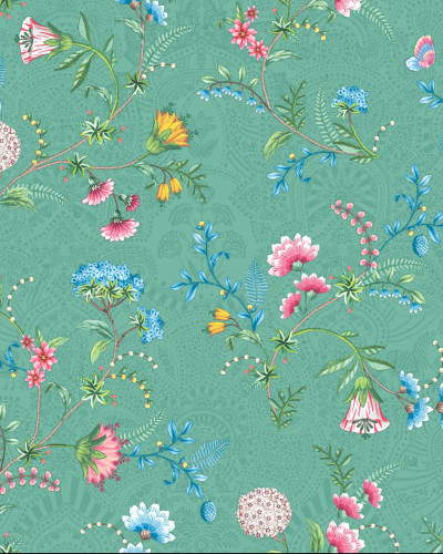 Tapet floral verde menta Pip Studio 5, 300124