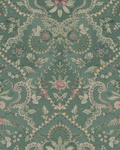 Tapet lavabil cu design floral delicat, inspirat din motive clasice, perfect pentru a adăuga o notă de eleganță oricărei încăperi.