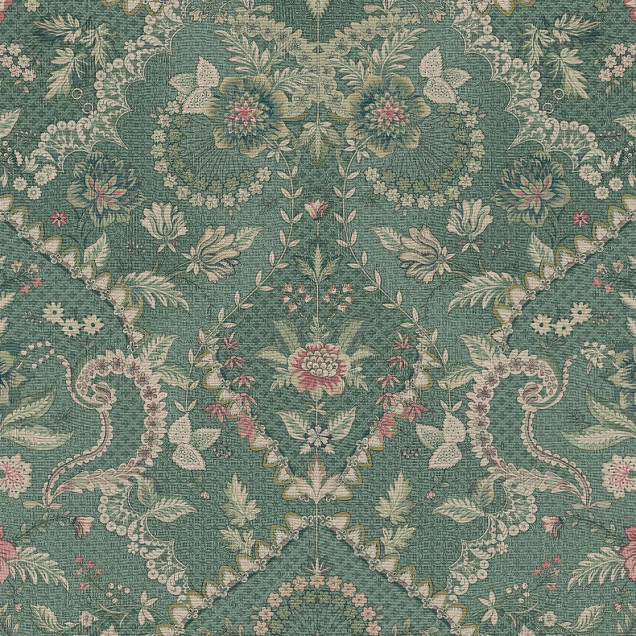 Tapet lavabil cu design floral delicat, inspirat din motive clasice, perfect pentru a adăuga o notă de eleganță oricărei încăperi.