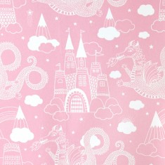 Tapet Dragon Sky, Pink, Majvillan