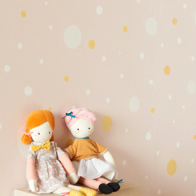 Confetti Soft Pink tapet cu design unic