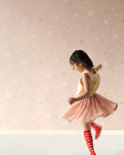 Confetti Soft Pink tapet cu design unic