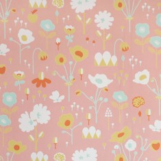 Tapet Bloom, Pink, Majvillan
