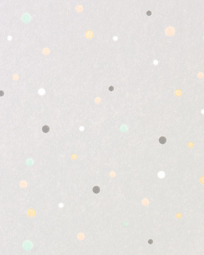 Tapet cu model de puncte multicolore Stardust Soft Grey