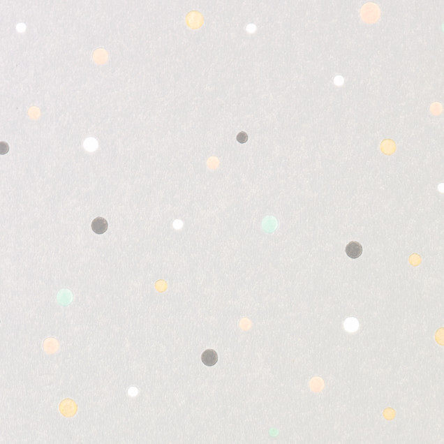 Tapet cu model de puncte multicolore Stardust Soft Grey