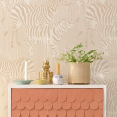 Tapet Safari Stripes, Dusty Beige, Majvillan