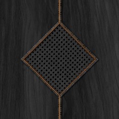 Tapet designer Cane Webbing, MRV Diamond, Black by Mr & Mrs Vintage, NLXL, 4,87m2/rolă