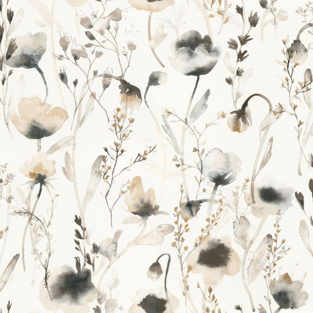 Tapet cu flori delicate Lo Hazel, perfect pentru un dormitor elegant si relaxant.