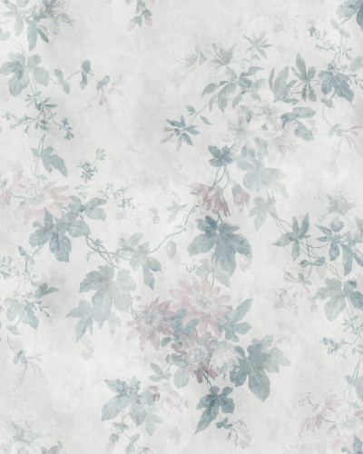 Faded Passion Pastel tapet cu design floral delicat
