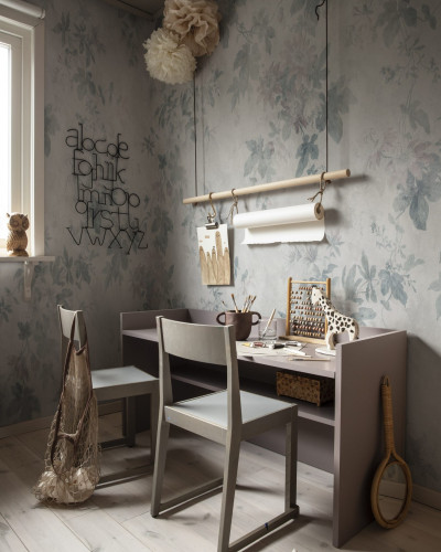 Faded Passion Pastel tapet cu design floral delicat