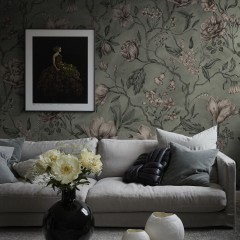 Tapet lavabil Belinda Garden Green, personalizat, Sandberg