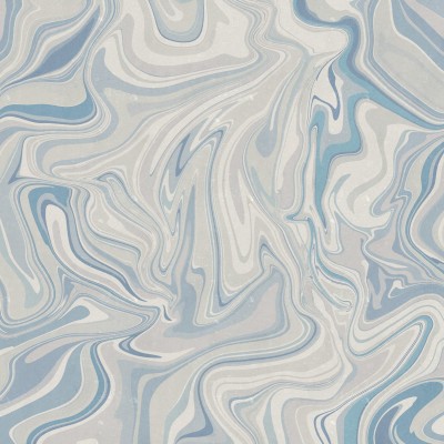 Klint, Misty Blue cu design abstract în nuanțe de albastru și gri.