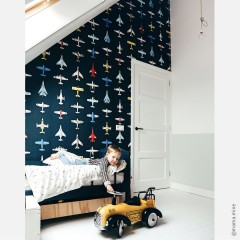Tapet pentru copii Airplanes dark- studio ditte