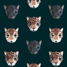 Tapet pentru copii Panthera dark - studio ditte