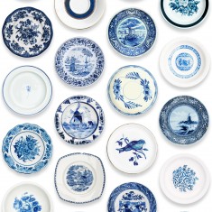 Tapet pentru copii Porcelain blue- studio ditte