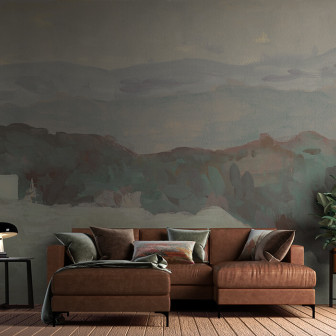 Tapet cu design peisagistic abstract