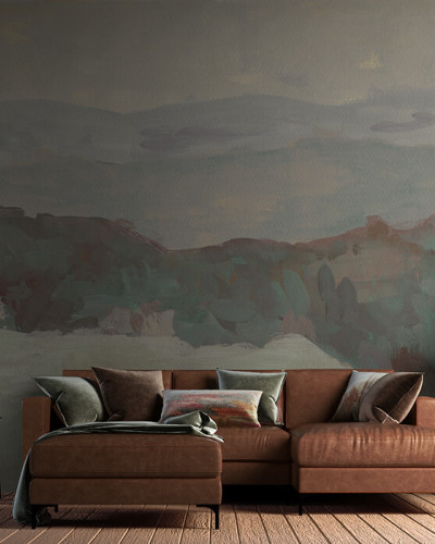 Tapet cu design peisagistic abstract