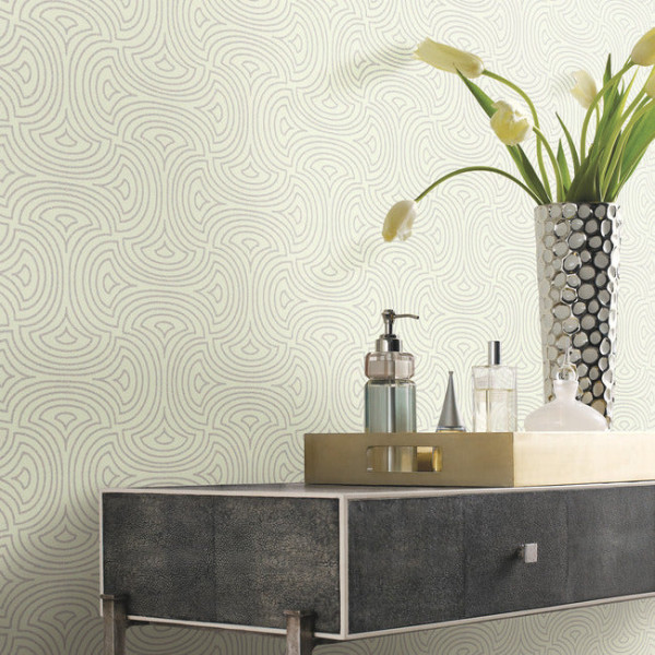 Hourglass, alb, York Wallcoverings, 5.6mp / rola